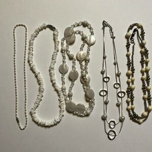 White and Cream Collection (8 Necklaces)